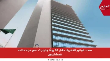 سداد فواتير الكهرباء خلال 60 يومًا وخيارات دفع مرنة متاحة للمشتركين